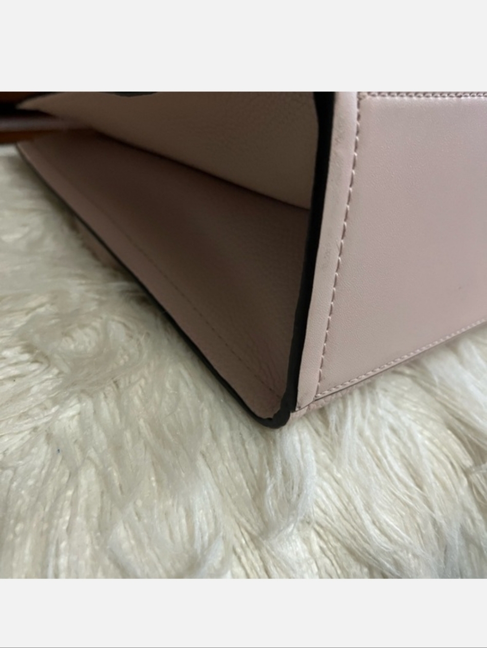 Michael Kors Blush Pink Pebbled Leather Satchel - Picture 6 of 12